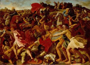 The Victory of Joshua over the Amalekites by Nicolas Poussin Oil Painting