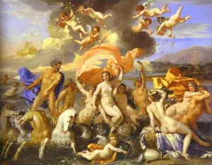 Triumph of Neptune and Amphitrite by Nicolas Poussin - Oil Painting Reproduction