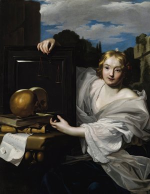 An Allegory Of Wisdom by Nicolas Regnier Oil Painting