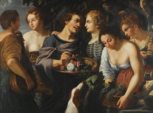 An Allegory Of The Five Senses by Nicolas Regnier (Follower) Oil Painting