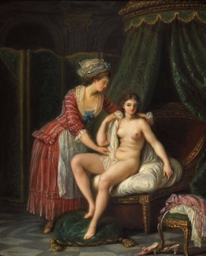 Le Bain by Nicolas-Rene Jollain Oil Painting