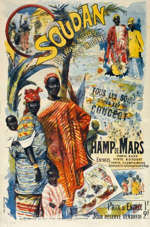 Soudan Villages Noirs 300 Indigenes by Nicolas Tamagno Oil Painting