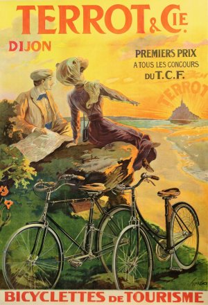 Terrot And Cie. Dijon Bicyclettes De Tourisme by Nicolas Tamagno Oil Painting