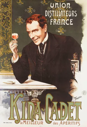 Union Des Distillateurs De France Kina-Cadet by Nicolas Tamagno Oil Painting