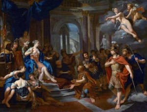 Dido and Aeneas by Nicolas Verkolye Oil Painting