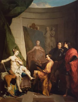 Apelles Painting Campaspe by Nicolas Vleughels Oil Painting