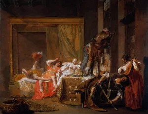 Brothel Scene by Nicolaus Knuepfer - Oil Painting Reproduction