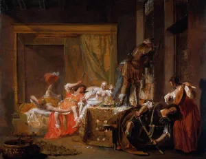 Brothel Scene painting by Nicolaus Knuepfer