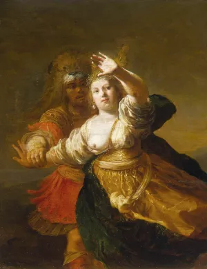 Hercules Obtaining the Girdle of Hyppolita by Nicolaus Knuepfer Oil Painting