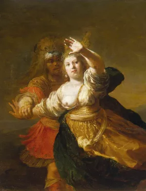 Hercules Obtaining the Girdle of Hyppolita Oil painting by Nicolaus Knuepfer