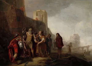 The Legates of Alexander the Great Investing the Gardener Abdalonymus with the Insignia of the Kingship of Sidon Oil painting by Nicolaus Knupfer