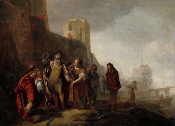 Main Product Photo of The Legates of Alexander the Great Investing the Gardener Abdalonymus with the Insignia of the Kingship of Sidon  Painting by Nicolaus Knupfer