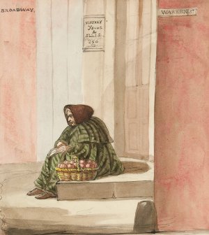 The Apple Seller by Nicolino Calyo Oil Painting