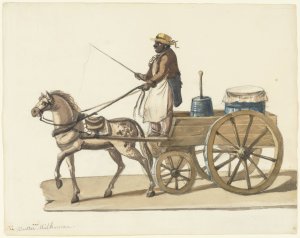 The Butter and Milk Man by Nicolino Calyo Oil Painting