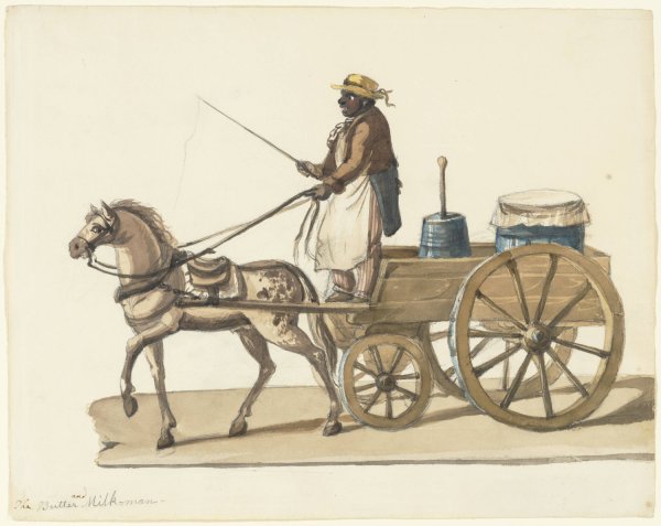 Main Product Photo of The Butter and Milk Man  Painting by Nicolino Calyo