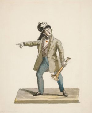 The Head Fireman by Nicolino Calyo Oil Painting