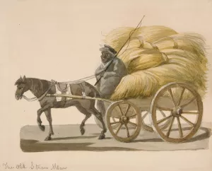 The Old Straw Man by Nicolino Calyo Oil Painting