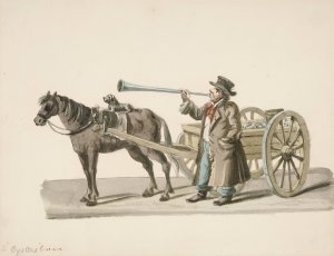 The Oyster Man by Nicolino Calyo Oil Painting