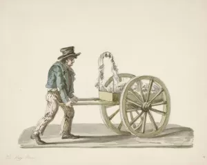 The Rags Man by Nicolino Calyo Oil Painting