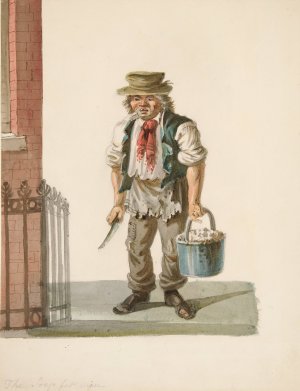 The Soap Fat Man by Nicolino Calyo Oil Painting