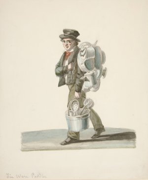 The Ware Seller by Nicolino Calyo Oil Painting