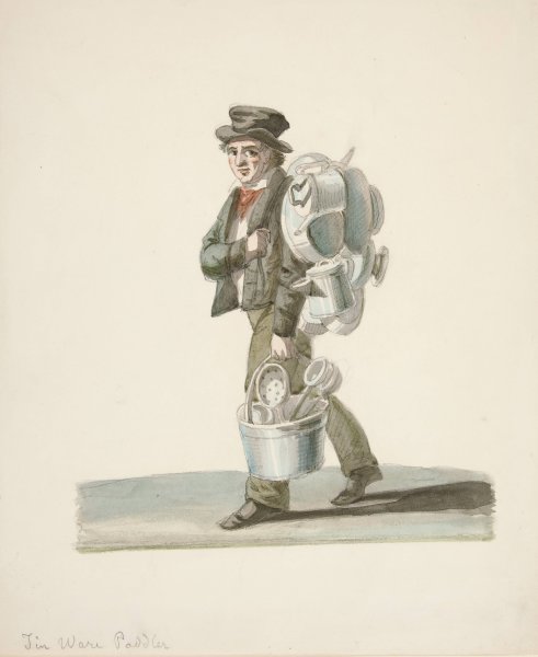 Main Product Photo of The Ware Seller  Painting by Nicolino Calyo