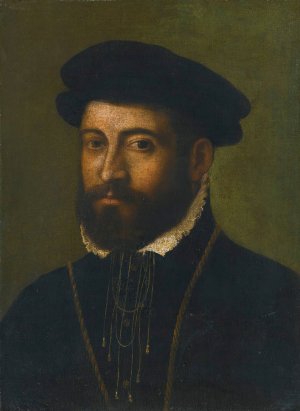 Portrait Of A Bearded Man by Nicolo Dell' Abate Oil Painting