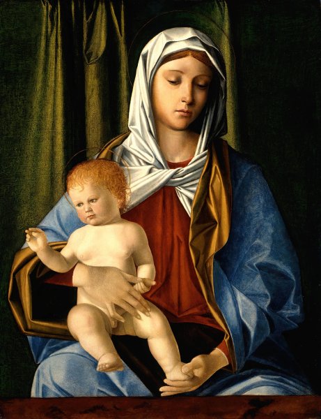 Madonna and Child  by Nicolo Rondinelli - Hand-Painted Oil Painting Reproduction