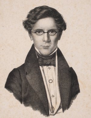 G. J. Schaarup by Niels Christian Kierkegaard Oil Painting