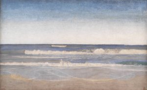 Heavy Swells at the West Coast of Jutland by Niels Skovgaard Oil Painting