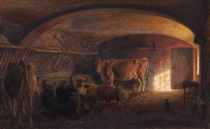Italiensk kostald by Niels Skovgaard Oil Painting