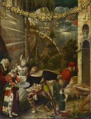 The Beheading of Saint John the Baptist by Niklaus Manuel Oil Painting