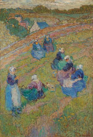 Les Bretonnes by Nikolai Alexandrovich Tarkhov Oil Painting