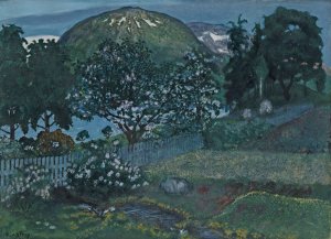 Juninatt I Haven by Nikolai Astrup Oil Painting