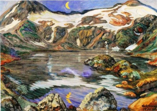 Main Product Photo of Kl. 2 Julinat Painting by Nikolai Astrup