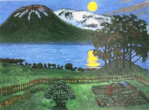 May Moon by Nikolai Astrup - Oil Painting Reproduction