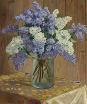 Still Life With Lilacs Oil painting by Nikolai Bogdanov-Belsky