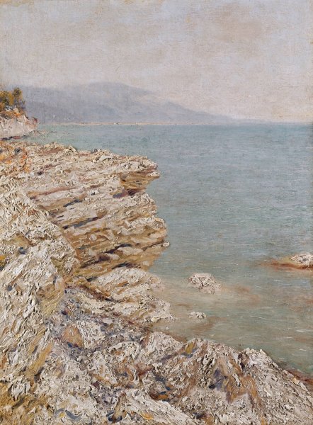 Cliffs  by Nikolai Nikanorovich Dubovskoy - Hand-Painted Oil Painting Reproduction