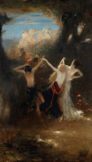 Dance Of The Nymphs by Nikolaos Gyzis Oil Painting