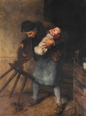 Grandfather's Favourite by Nikolaos Gyzis Oil Painting