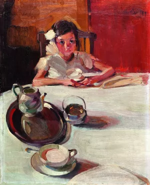 The Milk by Nikolaos Lytras Oil Painting
