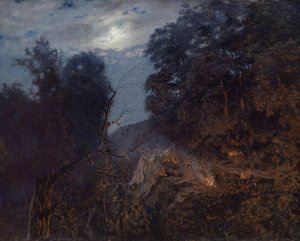 At Dawn by Nikolay Nikanorovich Dubovskoy Oil Painting
