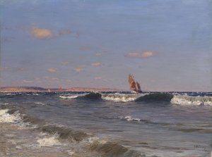 Breaking Wave by Nikolay Nikanorovich Dubovskoy Oil Painting