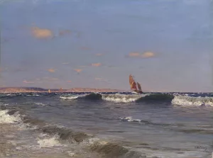 Breaking Wave by Nikolay Nikanorovich Dubovskoy Oil Painting