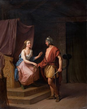 Heimdal Returns Brisingamen to Freya by Nils Andresson Oil Painting