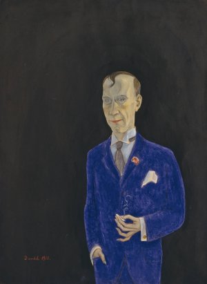 David Sprengel, 1880-1941, skribent, kritiker by Nils Dardel Oil Painting