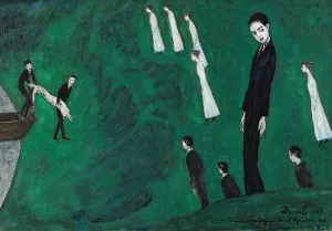 Den drunknade flickan I by Nils Dardel Den drunknade flickan I by Nils Dardel Oil Painting