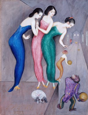 Dreams and Fantasies no.1 by Nils Dardel Oil Painting