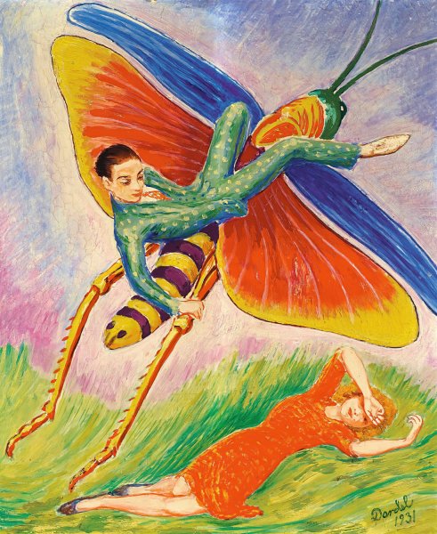 Grashoppan  by Nils Dardel - Hand-Painted Oil Painting Reproduction