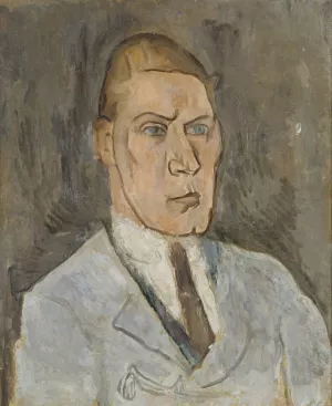 Gustaf HellstrOm, 1882-1953, fOrfattare Oil painting by Nils Dardel